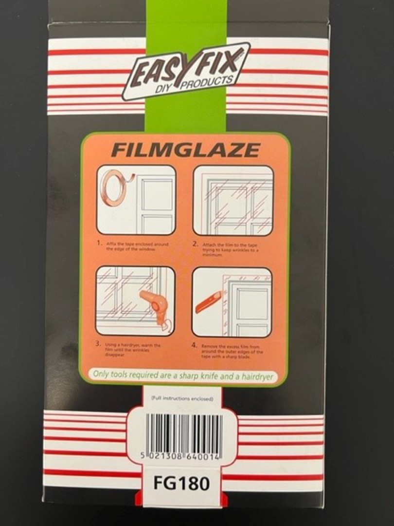 Filmglaze DIY Double Glazing 1.8m2 Pack image 1